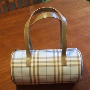 Authentic Burberry Blue Barrel Bag